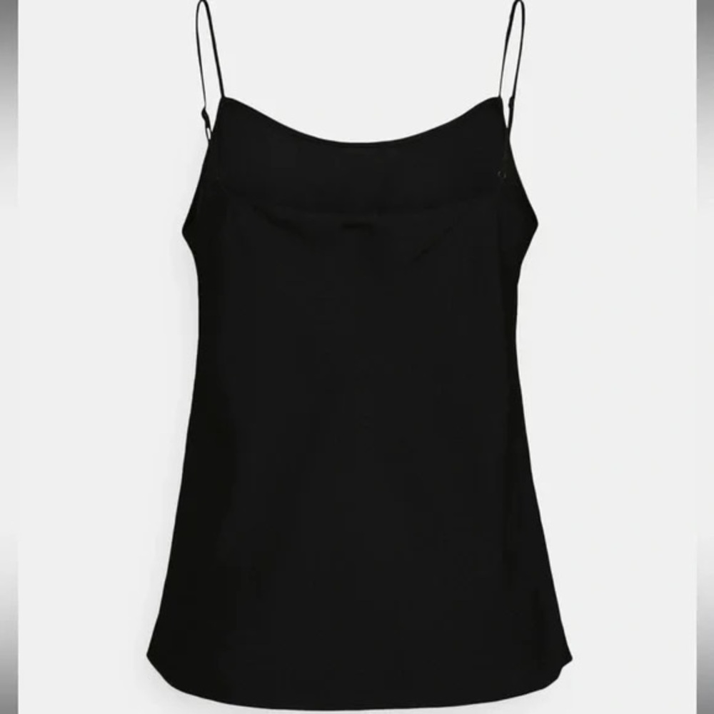 Banana Republic Satin Soft Scoop Cami Black Size Large Tall